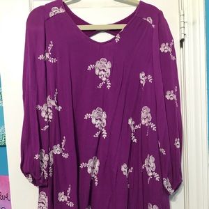 Altar’d State Floral Embroidered Dress Medium